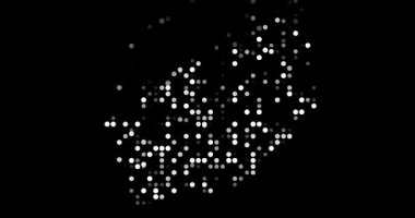 Güney Afrika Haritasını Şekillendiren Parçacıkların Dinamik Üretici Videosu