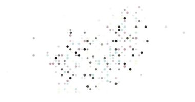 Güney Afrika Haritasını Şekillendiren Parçacıkların Dinamik Üretici Videosu