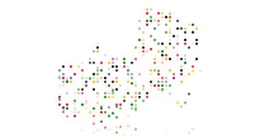 Zambiya Harita Biçimine Üretici Hareket Grafik Uçan Renkler