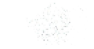 Sanatsal Animasyon Noktaları Uçuyor ve Çözülüyor Zimbabwe Siluet Tasarımı