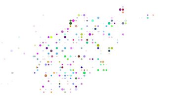 Uçan Noktalardan Minimalist Afganistan Haritası. Parçacıklar tarafından oluşturulan soyut Afganistan Sınırları           