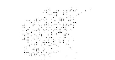 Uçan Noktalardan Minimalist Afganistan Haritası. Parçacıklar tarafından oluşturulan soyut Afganistan Sınırları           