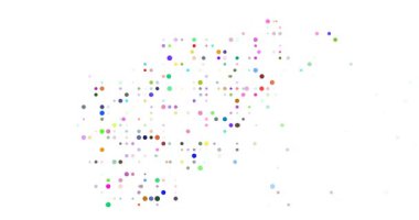 Uçan Noktalardan Minimalist Afganistan Haritası. Parçacıklar tarafından oluşturulan soyut Afganistan Sınırları           