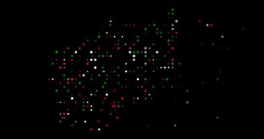 Yüzen Noktalı Afganistan silueti. Afganistan Haritası Şekillendirme Hareketi                  