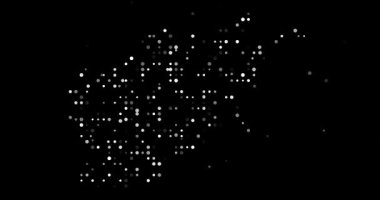 Yüzen Noktalı Afganistan silueti. Afganistan Haritası Şekillendirme Hareketi                  