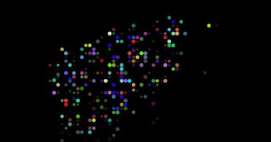 Yüzen Noktalı Afganistan silueti. Afganistan Haritası Şekillendirme Hareketi                  