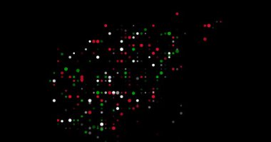 Yüzen Noktalı Afganistan silueti. Afganistan Haritası Şekillendirme Hareketi                  