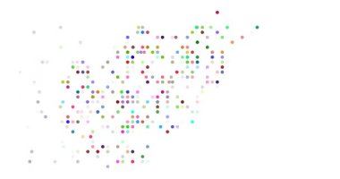 Uçan Noktalardan Minimalist Afganistan Haritası. Parçacıklar tarafından oluşturulan soyut Afganistan Sınırları           