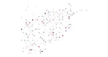 Uçan Noktalardan Minimalist Afganistan Haritası. Parçacıklar tarafından oluşturulan soyut Afganistan Sınırları           