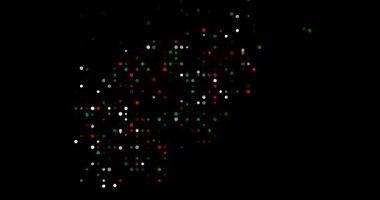 Yüzen Noktalı Afganistan silueti. Afganistan Haritası Şekillendirme Hareketi                  