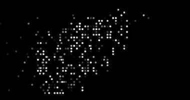 Yüzen Noktalı Afganistan silueti. Afganistan Haritası Şekillendirme Hareketi                  