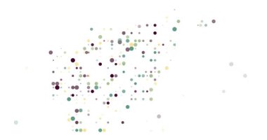 Uçan Noktalardan Minimalist Afganistan Haritası. Parçacıklar tarafından oluşturulan soyut Afganistan Sınırları           