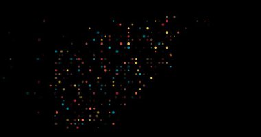 Yüzen Noktalı Afganistan silueti. Afganistan Haritası Şekillendirme Hareketi                  