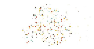 Uçan Noktalar Animasyon Antarktika Siluet Tasarımı içinde Çözünüyor