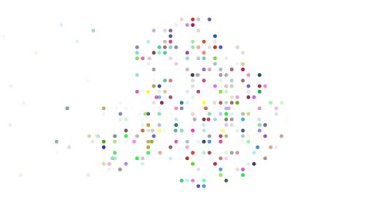 Çember Parçacıkları Antarktika Ülke Şeklini Göster