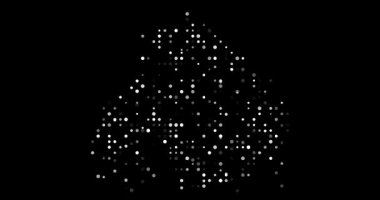 Antarktika Ülke Silüeti için Dijital Sanatı Yavaş yavaş Şekillendiren Çemberler