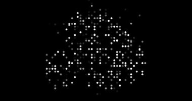 Minimalist Antarktika Harita Çemberleri Uçan Animasyon