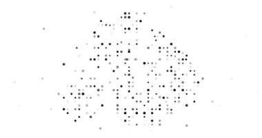 Antarktika Ülke Silüeti için Dijital Sanatı Yavaş yavaş Şekillendiren Çemberler