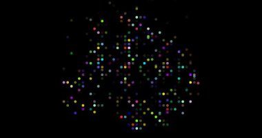 Çemberlerle Antarktika Canlandırılmış Harita Silueti