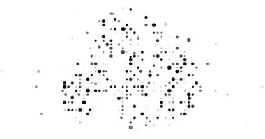 Uçan Noktalar Animasyon Antarktika Siluet Tasarımı içinde Çözünüyor