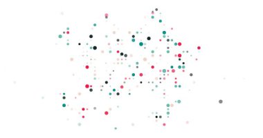 Azerbaycan Haritası Görsel Tasarımı Oluşturmak İçin Soyut Çemberler Yakınlaştırılıyor