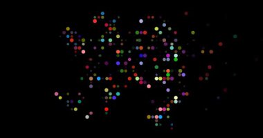 Parçacık Animasyon Binası Uçan Dairelerden Canlı Azerbaycan Haritası
