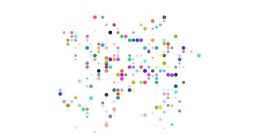 Uçan Noktalar Animasyon Azerbaycan Siluet Tasarımı içinde Çözülüyor