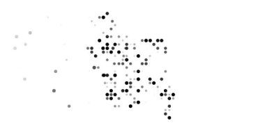 Parçacık Animasyon Binası Uçan Dairelerden Canlı Bangladeş Haritası