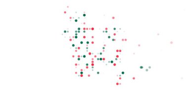 Modern çember parçacıkları ile Bangladeş soyut haritası