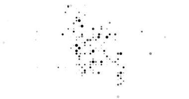 Uçan daireler animasyonlu Bangladeş haritası silueti