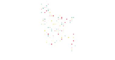 Renkli Bangladeş Haritası İnşa etmek için Canlı Izgara Girme Ekranı