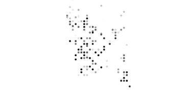 Bangladeş Haritasının Parçacıkları Dinamik Görüntü Taslağı