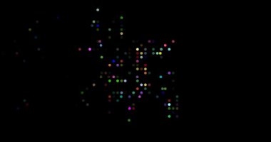 Bangladeş Silueti için Soyut Tasarım Videosu Oluşturan Parçacıklar