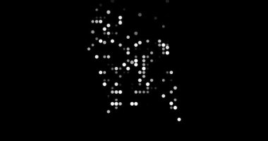 Çember parçacıkları ile yaratıcı Bangladeş çizgisi