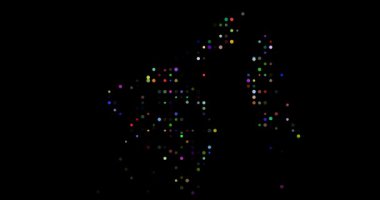 Soyut Hareketli Çemberler Brunei Şeklini Ortaya Çıkartıyor