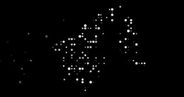 Uçan Noktalar Animasyon Brunei Darussalam Siluet Tasarımı içinde Çözülüyor