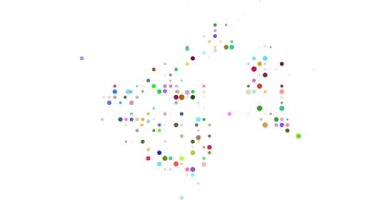 Uçan Noktalar Animasyon Brunei Darussalam Siluet Tasarımı içinde Çözülüyor