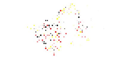 Brunei Darussalam Haritasının Parçacık Şekillendirme Dinamik Görüntü Taslağı