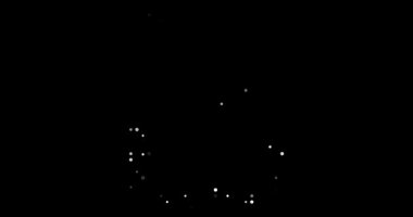 Uçan Noktalar Animasyon Cocos Keeling Adaları Siluet Tasarımı