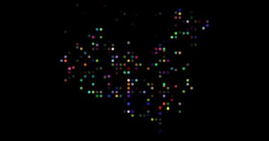 Patlayan Daireler Soyut Çin Haritası Oluştur