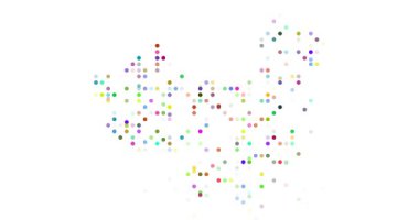 Dinamik Parçacıklar Canlı Çin Haritası İnşa Etmek İçin Ekrana Giriyorlar