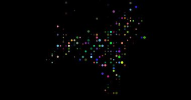 Uçan Noktalar Animasyonu Noel Adası Siluet Tasarımı 'nda Çözülüyor