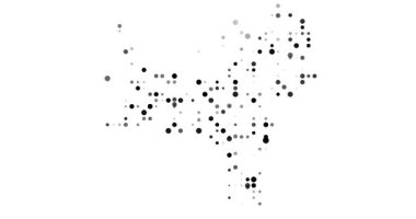 Noel Adası Ülke Silüeti için Dijital Sanatı Yavaş yavaş Şekillendiren Çemberler