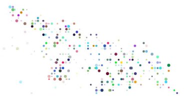 Dijital Renkli Noktalar Gürcistan Silüet Efektini Odaklıyor