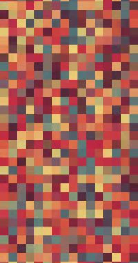 Digital Abstract Grid With Colorful Squares