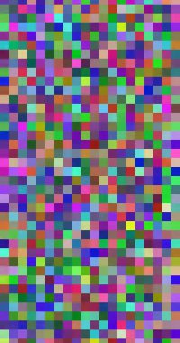 Generative Grid Of Colorful Square Blocks