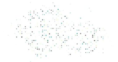 Artistic Generative Animation Showing Czech Silhouette from Emerging Dots