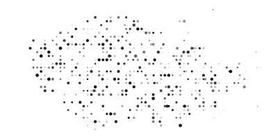 Visual Conceptual Art of Czech Republic Outline Assembled by Kinetic Particles