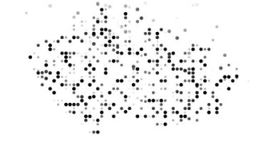 Modern Generative Circles Composing Czech Republic