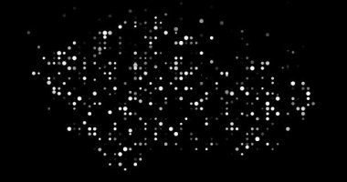 Contemporary Art Video of Czech Outline Created from Orbiting Particles